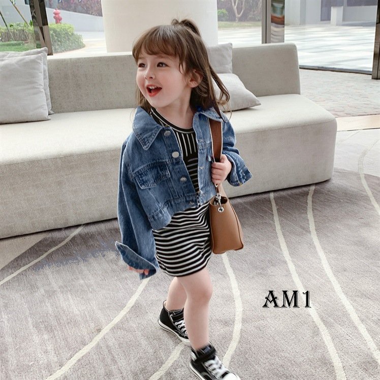 Áo khoác trẻ em Áo bò croptop bé gái Áo khoác bé trai TB116 TN117