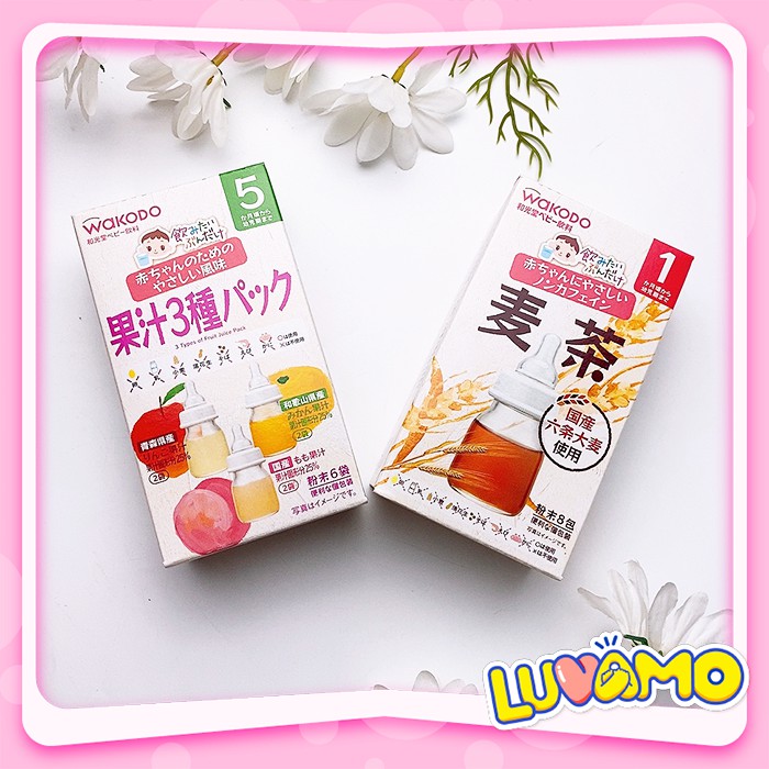 Trà wakodo Nhật Bản cho bé từ 5 tháng tuổi thanh nhiệt bổ dung dưỡng chất luvamo GV09