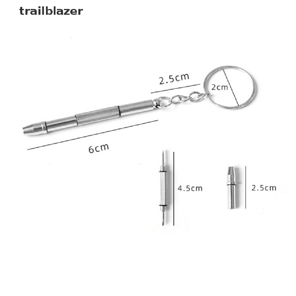 Bộ Tua Vít Sửa Kính Mắt 4 Trong 1 Thời Trang Kèm Móc Khóa