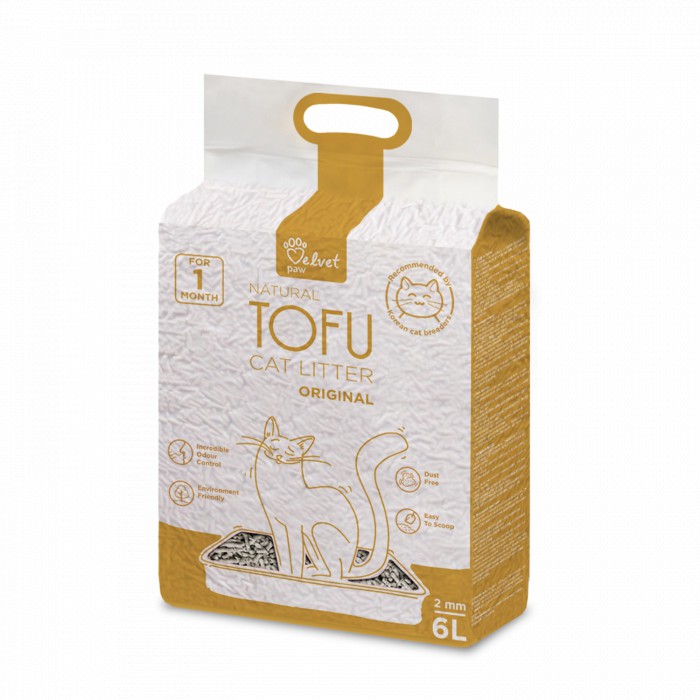 Cát Vệ Sinh Cát Đậu Phụ Tofu Cat Litter Tiger Pet Velvet Cho Mèo Túi 6L - Titipets