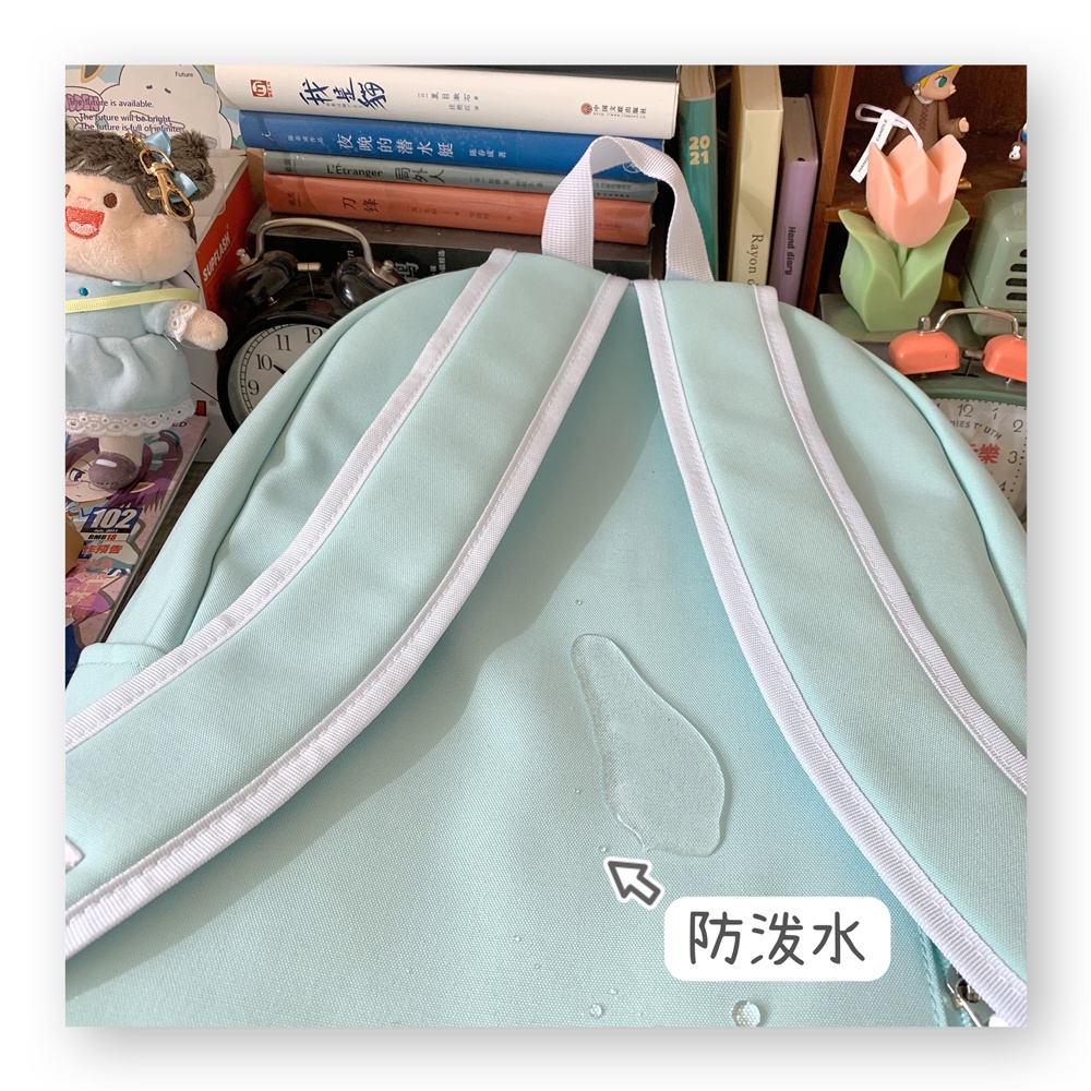 Balo đi học basic trơn đẹp giá rẻ thời trang ulzzang hàn quốc, cặp sách nữ cấp 2, cấp 3 B365