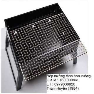 Bếp nướng than hoa khung thép