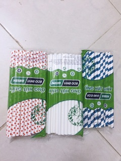 Ống hút giấy phi 6, phi 8, phi 12 nhiều mẫu