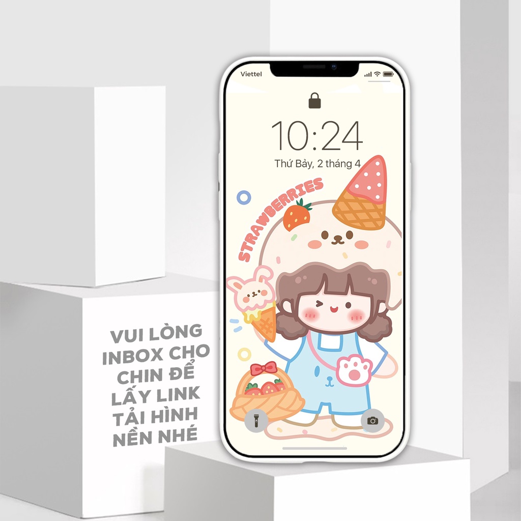 Vỏ ốp iPhone Lovely Day chống sốc cho iPhone 6/6pl/6s/6spl/7/7pl/8/8pl/x/xs/11/12/13/pro/max - Chinchincase
