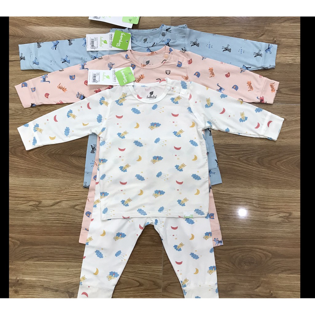 [Mã FASHIONT4FA giảm 10K đơn 50K] Bộ Dài Thu Đông Sợi Tre Hãng Lullaby Cho Bé Trai Bé Gái- Shop NGA STONE