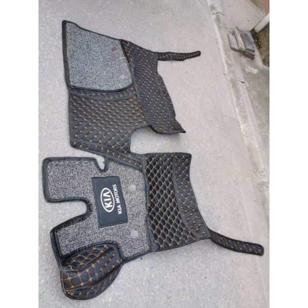 Thảm sàn THACO KIA K200 K250 da 6D và cacbon cực đẹp.