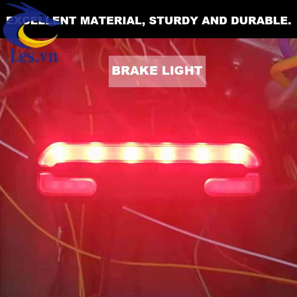 Đèn LED An Toàn Phía Sau Xe Đạp Điện 36V-60V Chống Thấm Nước