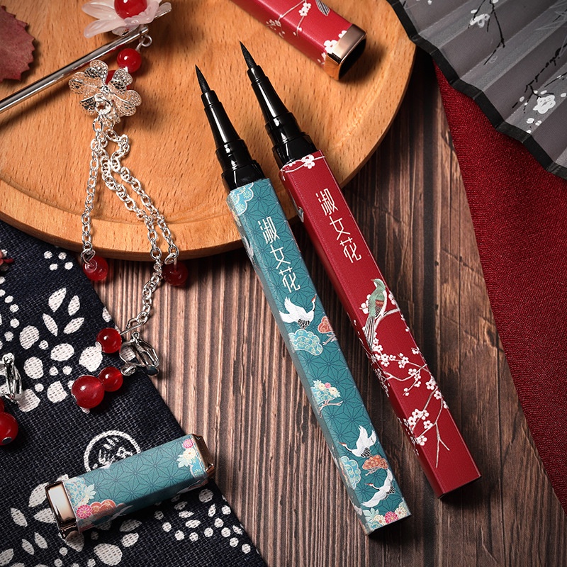 Lady Flower White Crane Trung Quốc Glazing Line Bút Không thấm nước Mồ hôi không cần khử màu lâu dài không ăn tối