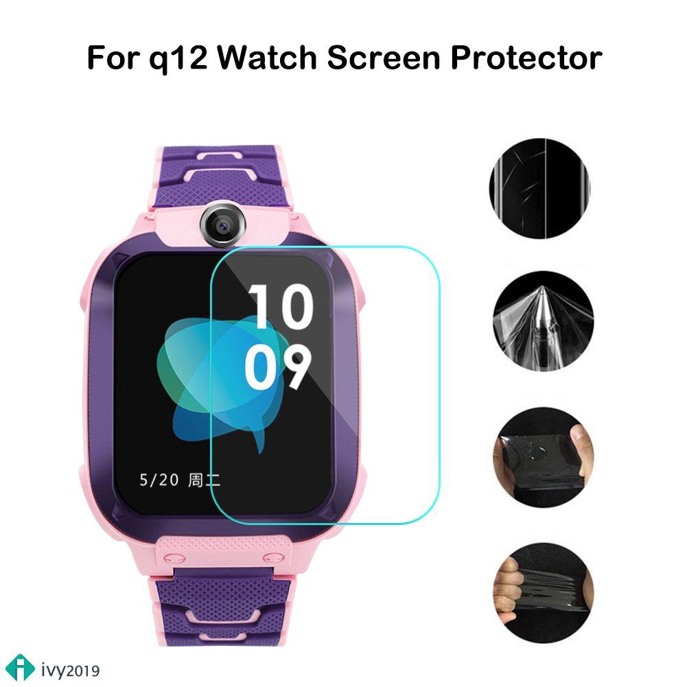 ♞ivy✨ for q12 smart watch 3pcs tpu full cover screen film clear soft hd screen protector film