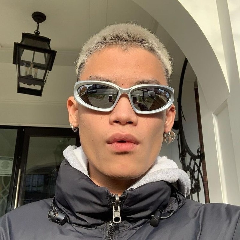 (JIUERBA) Kính Mát Thời Trang Công Nghệ Phương Tây Millennium Futuristic Punk