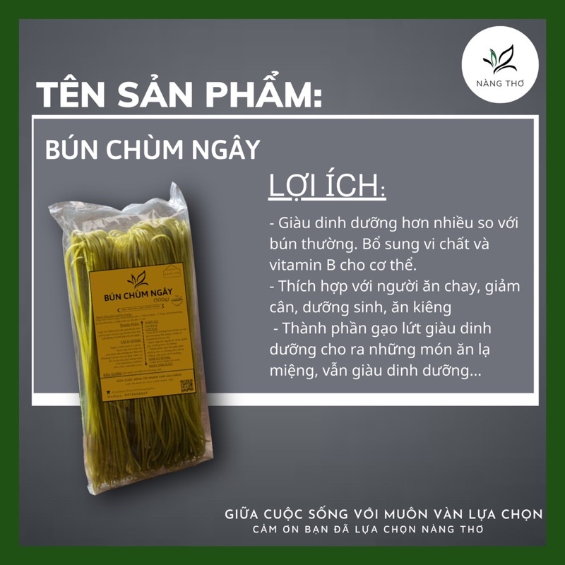 ĐẶC SẢN BÚN GẠO LỨC CHÙM NGÂY CAO BẰNG GIẢM CÂN - 1000gr EAT CLEAN