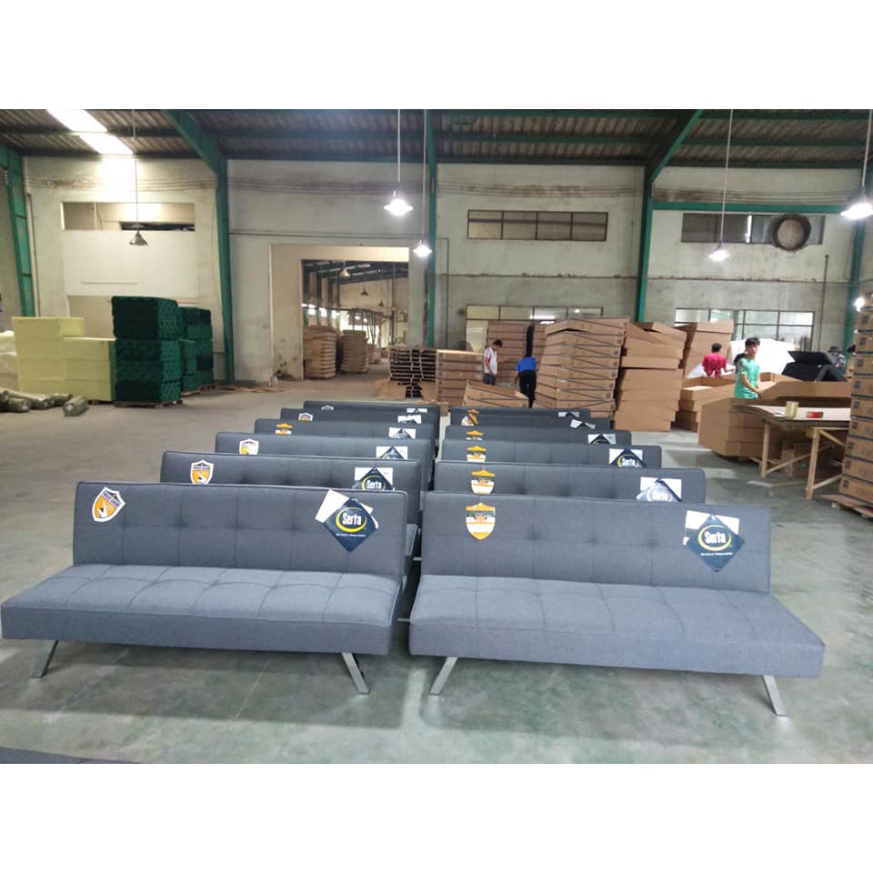 Sofa Bed Gỗ Xanh - Ghế Sofa Giường Thông Minh 3 Chức Năng Chân Inox Xuất Khẩu Thương Hiệu Serta