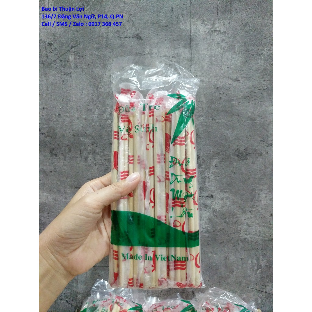 1 bịch đũa tre sạch dùng 1 lần _ hàng Việt Nam (1 bịch gồm 20 đôi)