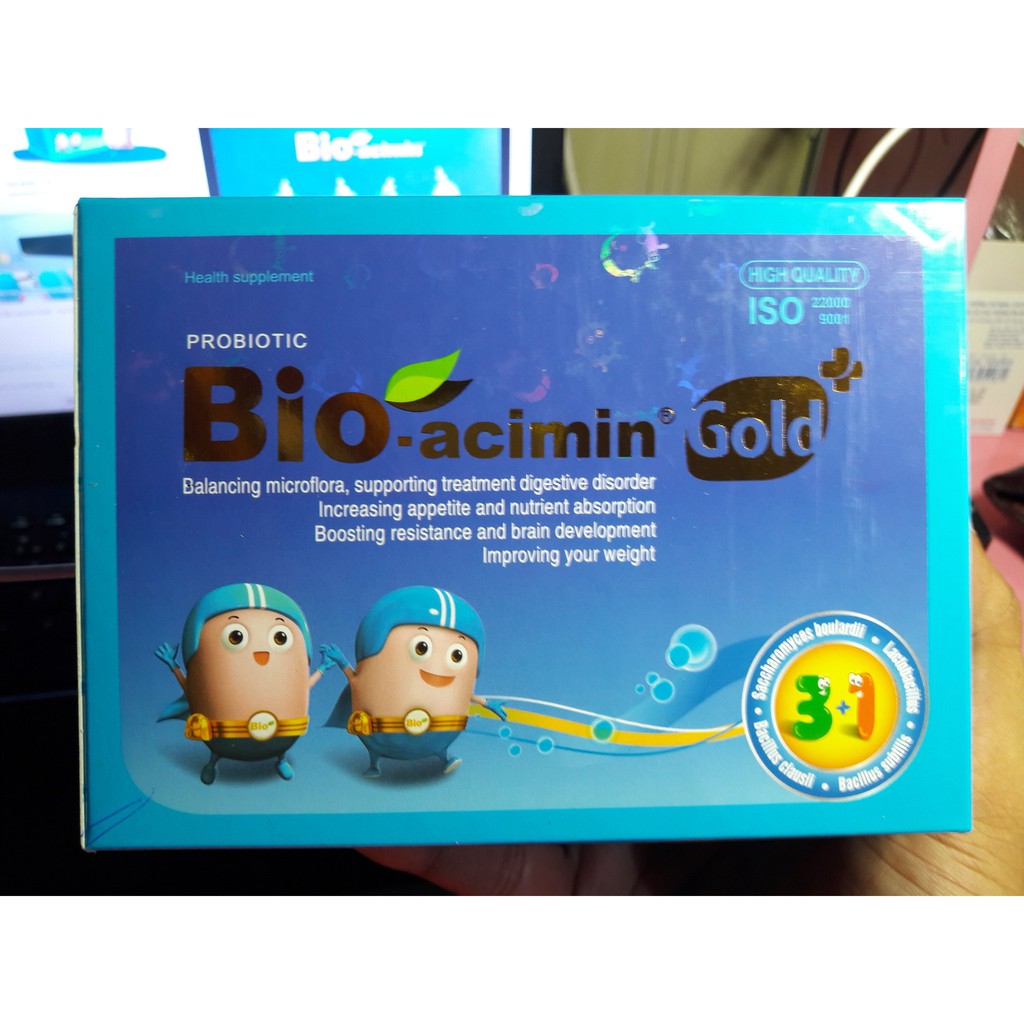 Cốm vi sinh Bio Acimin Gold Plus, thực phẩm cho bé ăn ngon, tốt hệ tiêu hóa