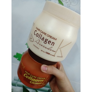 Dầu hấp phục hồi tóc tóc Collagen Karanz 900ml