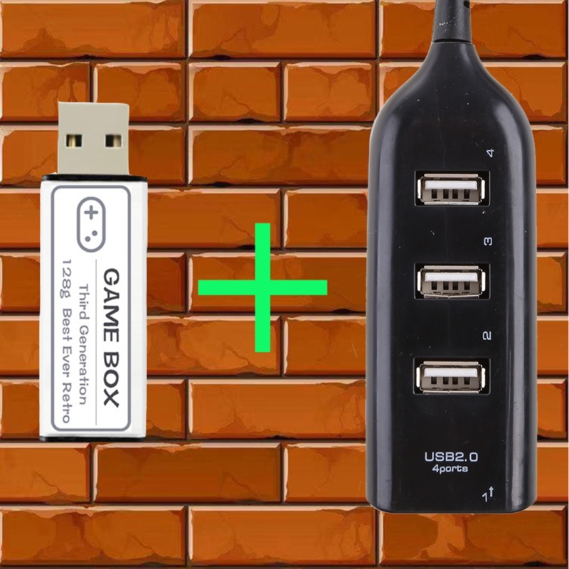 Bộ Hub 4 Cổng USB 2.0 Chơi Game Cho PS1 Mini