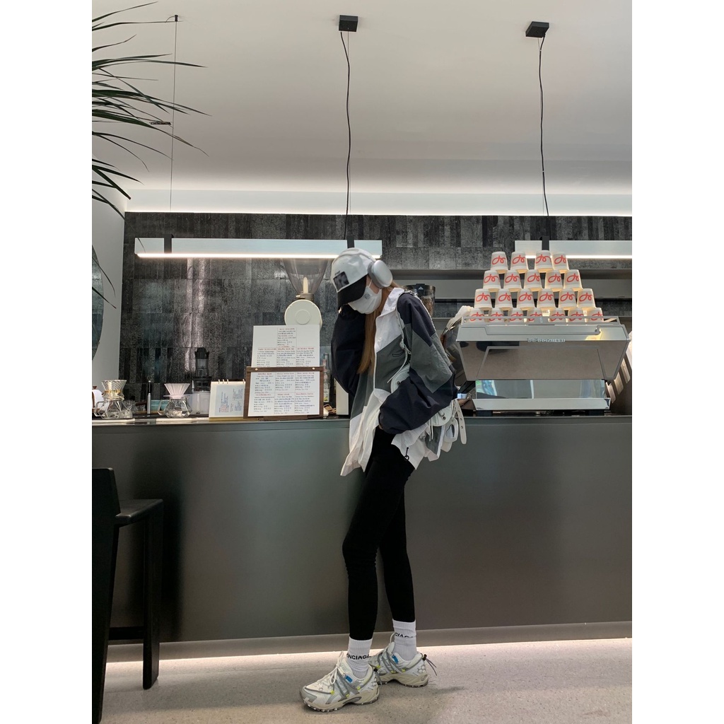 Quần skinny cạp cao 3 cúc Quần legging tregging nữ Nâng mông có túi cúc khóa kéo Sang chảnh Cao cấp Thời trang