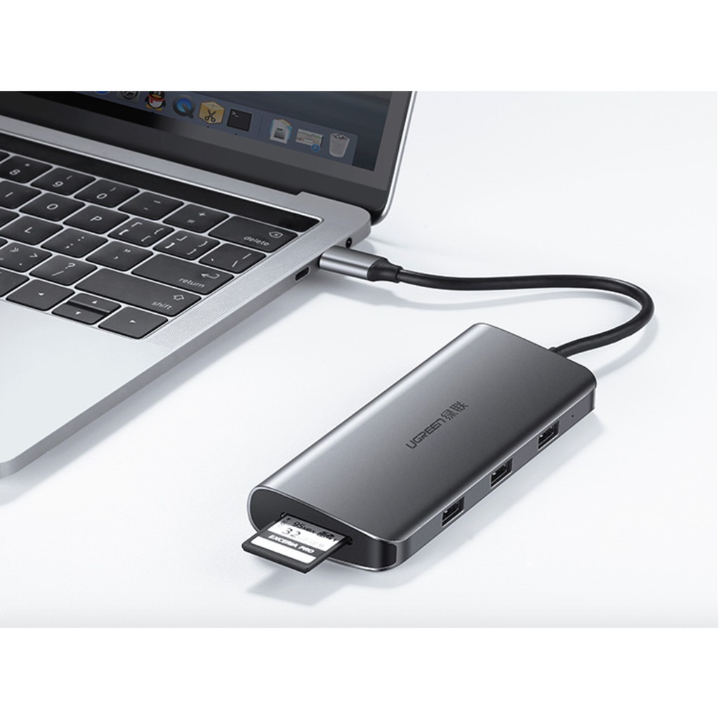 USB-C Multifunction 9in1 UGREEN 40873- Full cổng chính hãng, BH 12T