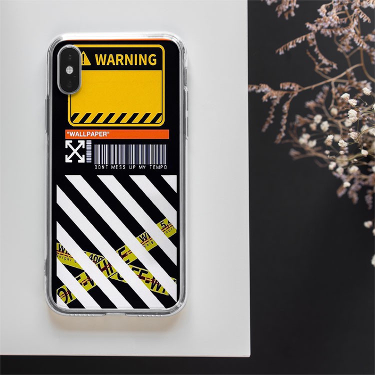 Ốp Lưng Off White Cảnh Báo Đỉnh cho iphone 6/7/8/Plus/X/Xs/XsMax/Xr/11/Pro/12Mini/12 PROMAX OFFPOD00069