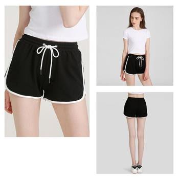 Quần short viền đùi kẻ trắng, shorts thể thao dáng ngắn năng động trẻ trung T08