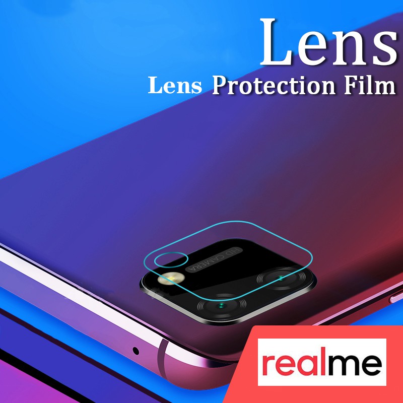 Kính cường lực bảo vệ camera sau dành cho Realme C21y C25s C20 C25 C15 C12 Narzo 30A C11 8 7 7i 6i 6 Pro 5 3 C3 5i 5s Q