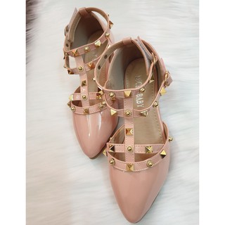 Giày Đinh Tán 2 Dây Cho Bé Gái