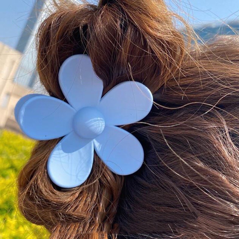 Kẹp Búi Tóc Càng Cua Hình Hoa Nhiều Màu, Phong Cách Hàn Quốc Xinh Xắn - P091