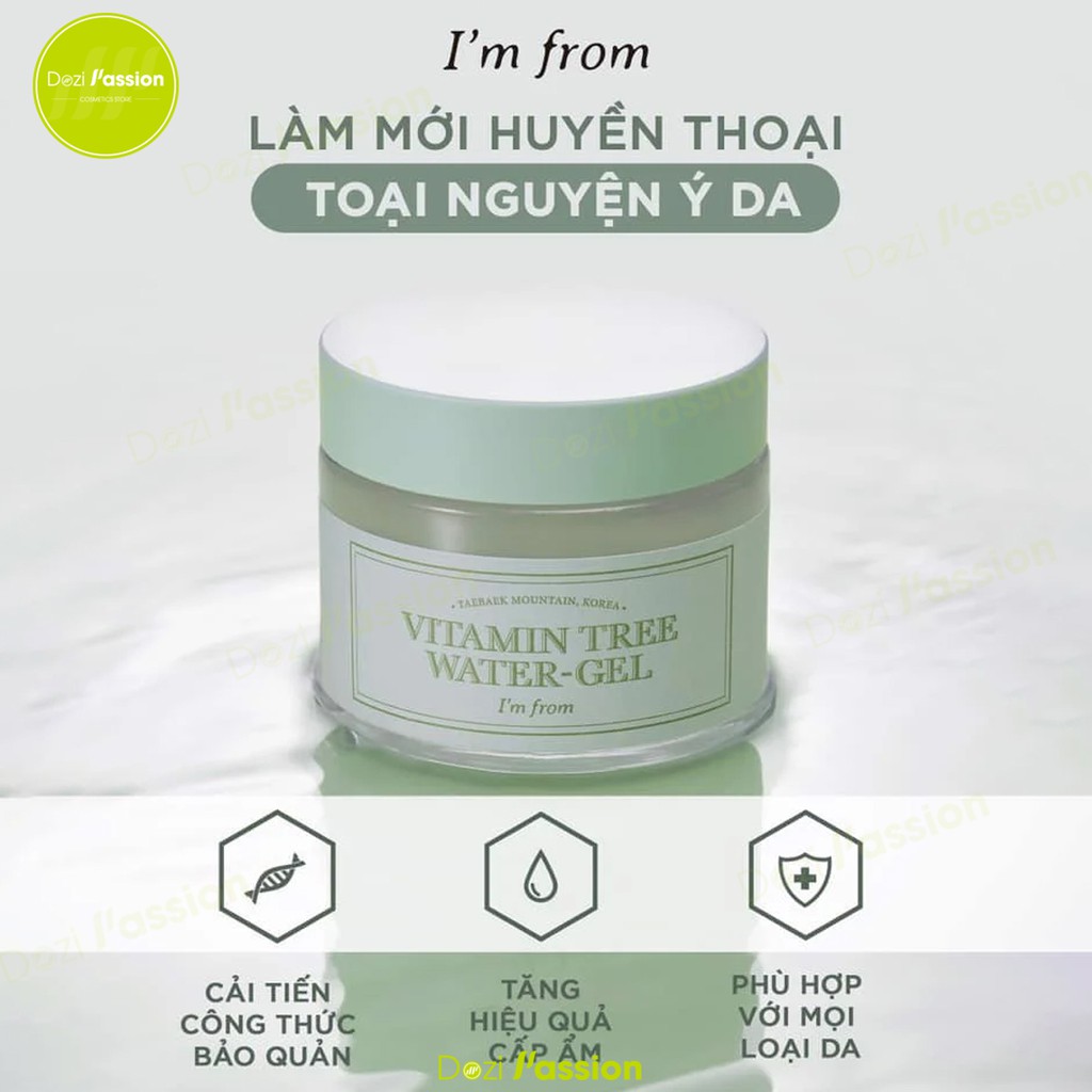 Kem dưỡng da I'm From Dưỡng Trắng, Cấp Nước I'm From Vitamin Tree Water Gel 70ml