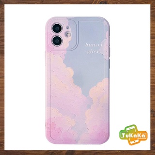 Ốp iphone Pastel color sunset glow đáng yêu xinh xắn 13/13pro/13promax/12/12pro/12promax/11promax/11 pro/11/XR/XS Max/X