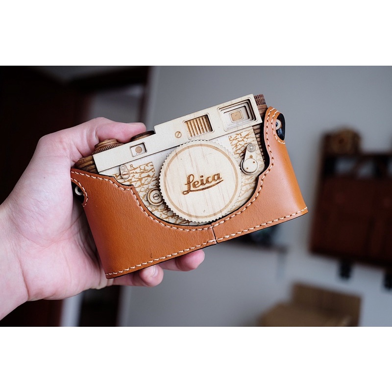 BAO DA MÁY ẢNH LEICA M2-3-4, halfcase camera, bao da máy ảnh da bò, bao da máy ảnh Leica cao cấp