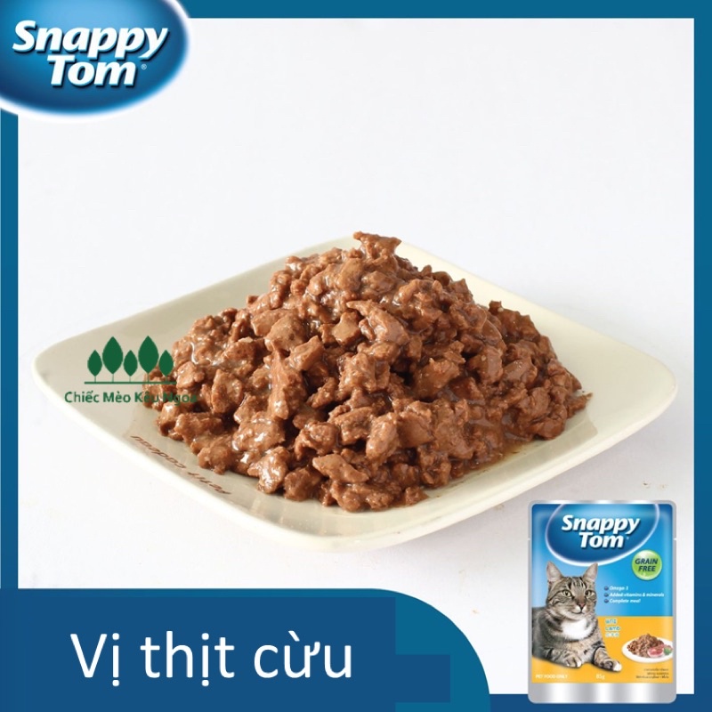 Pate Snappy Tom 85gram - Pate gói cho mèo - Tiệm Mèo Moa