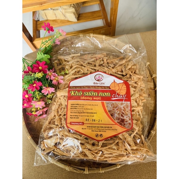 Khô Sườn Non Chay Xé sợi/ tẩm gia vị/ Khô bò chay / Khô mực chay xé sợi | BigBuy360 - bigbuy360.vn