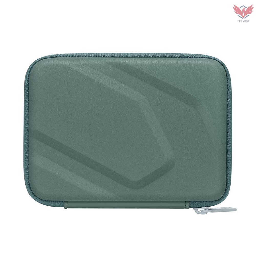 Fir BUBM Frosted Hard Disk Bag Large Capacity Selection of Fabrics Waterproof Easy to Carry Hard Shell Wear-resisting Dark Green