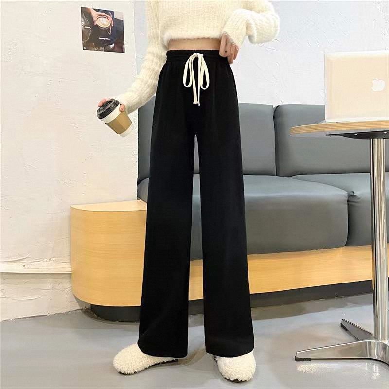 Quần dây rút COZOKC ống rộng thời trang Hàn Quốc