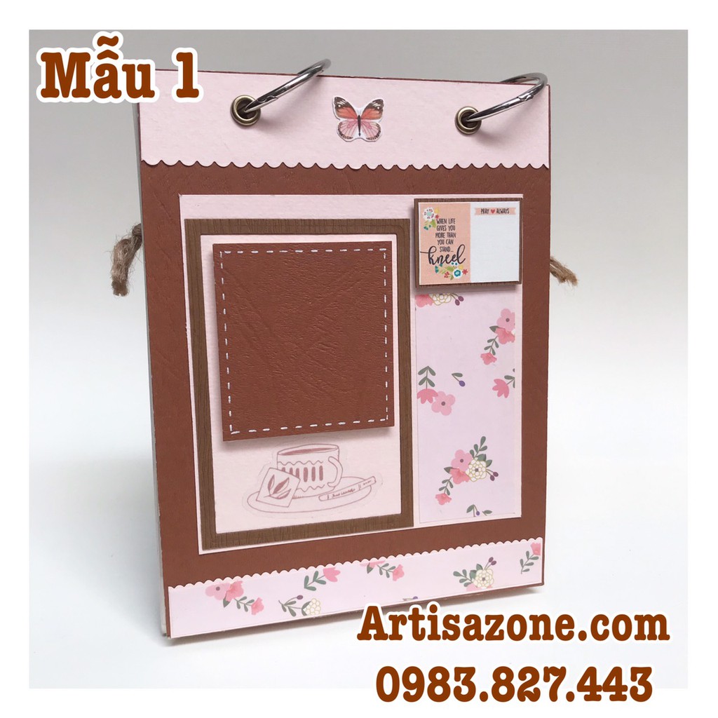 Album ảnh dán mini - Scrapbook handmade 03 (Đọc kỹ mô tả từng sản phẩm)