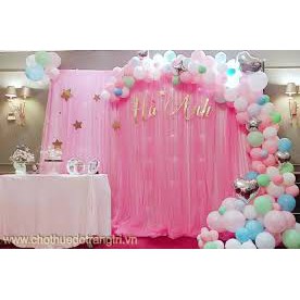 Tấm Thun _ Lưới Làm rèm Sinh Nhật, Tiệc Cưới Backgoup Chụp Hình. Khổ 1m6