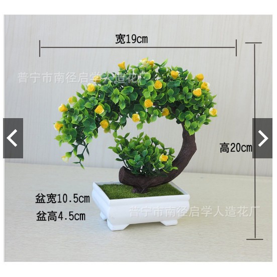 Cây bonsai giả có hoa - phú quý cát tường.aqa