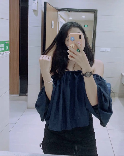 (Có sẵn- Hàng loại 1) Áo trễ vai chất đẹp, chuẩn dáng (kèm ảnh thật) | BigBuy360 - bigbuy360.vn