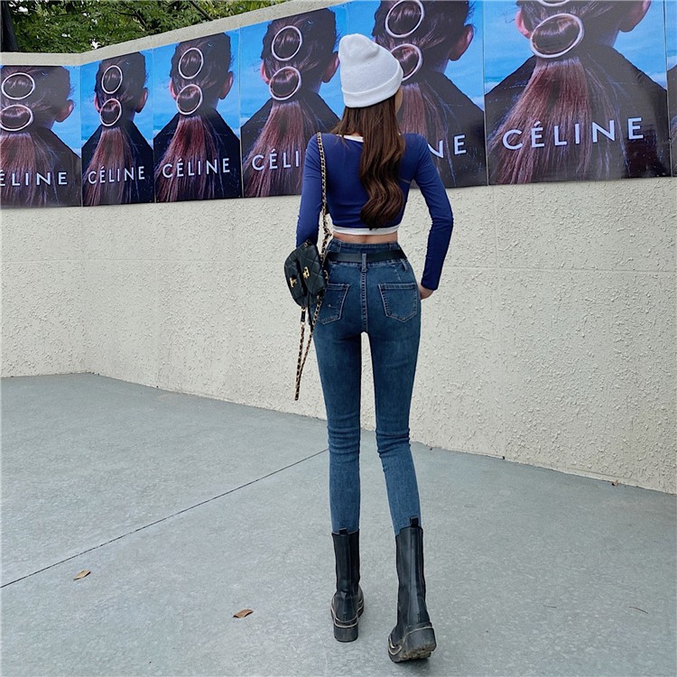 QUẦN JEANS ÔM THỜI TRANG NỮ