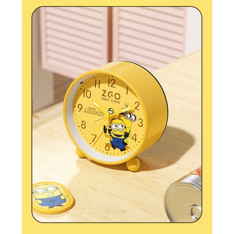 Đồng Hồ Báo Thức Kiểu Hoạt Hình Minion Đáng Yêu Cho Bé