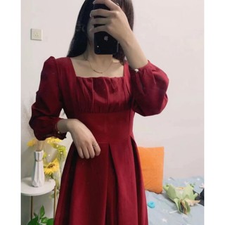 Váy đỏ dáng dài (có ảnh thật)