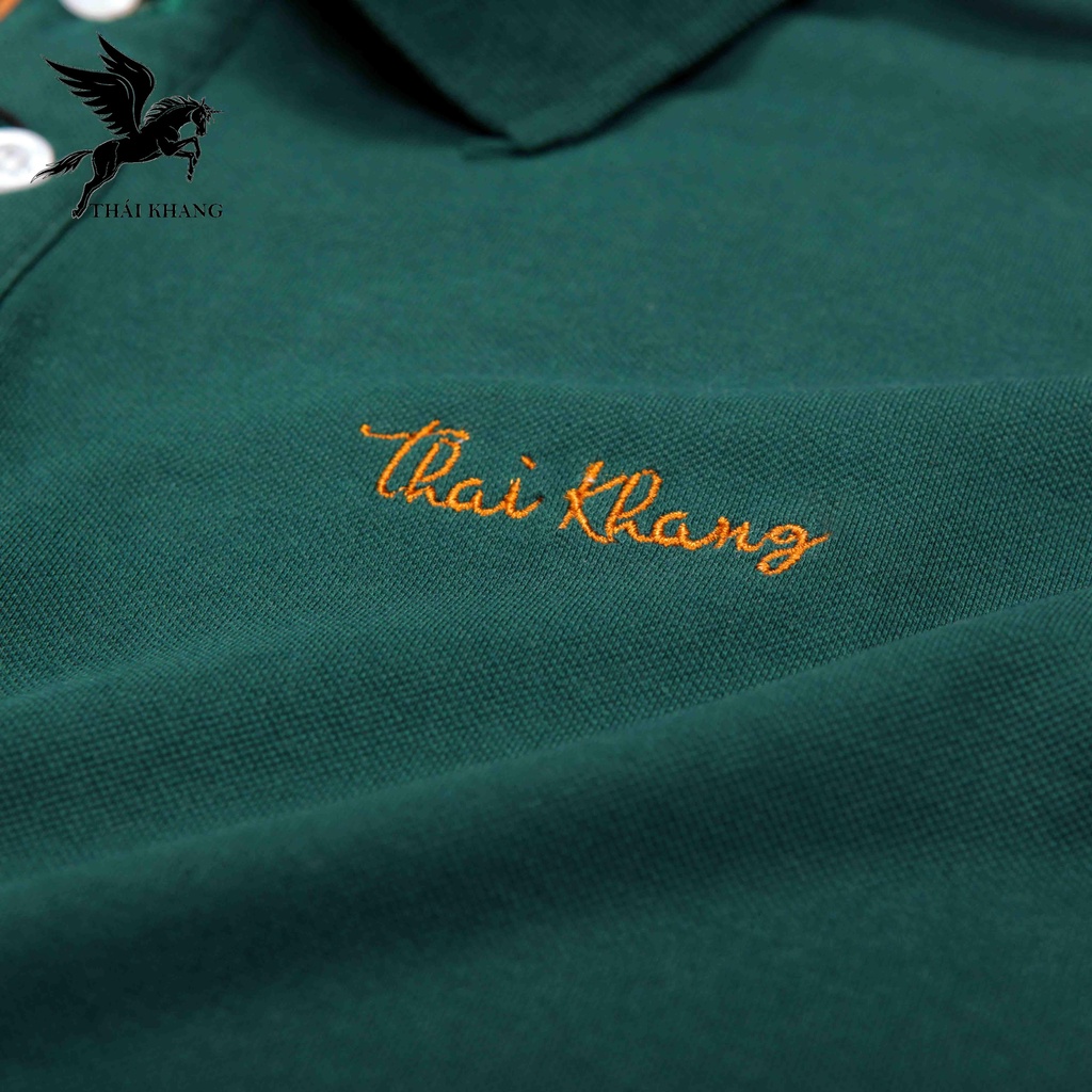Áo thun polo nam THÁI KHANG vải cá sấu nhập khẩu mịn mặc thoải mái APOLO14