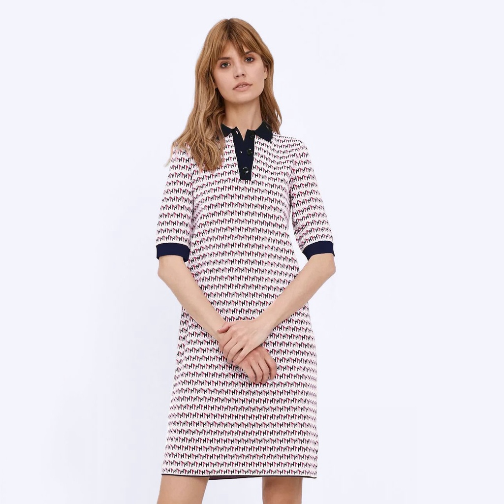 Đầm Tom.my Cổ Polo Chất Thun CMềm Mịn, Chuẩn Hàng Xuất Xịn.