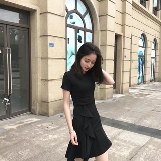 [Ảnh Feacback phía sau] Váy body đuôi cá nữ tính và thanh lịch