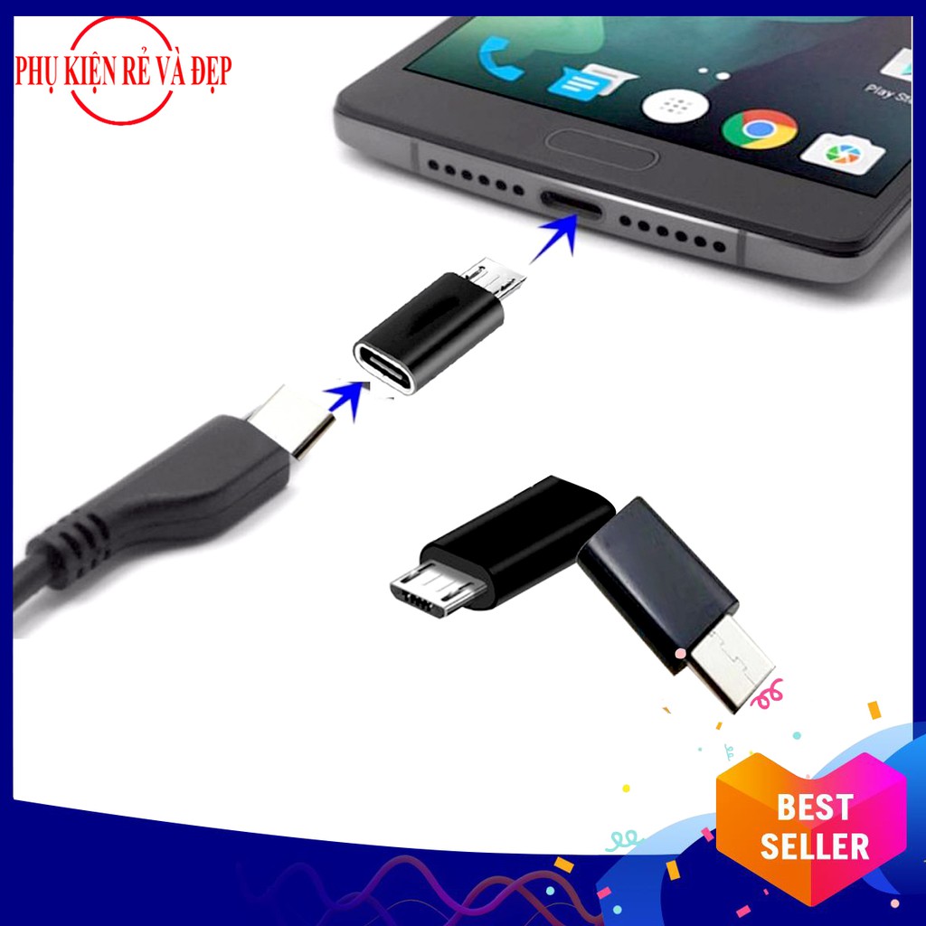 Đầu Chuyển Đổi USB Type C Sang Micro USB Cho Xiaomi, Nokia
