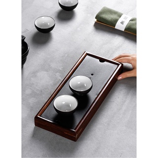 KHAY TRÀ GỖ MUN MẶT ĐÁ