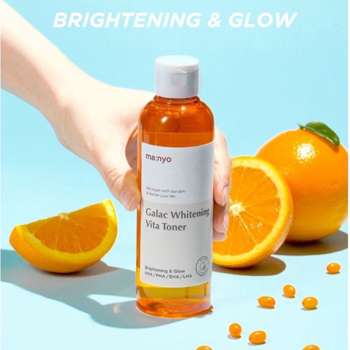 Galac Whitening Vita Toner 210ml Toner Galac Làm Trắng Da 210ml│Nhân Vật Manyo Trong Nhà Máy Đẹp Mắt Cao Cấp │Tinh Chất Dạng Ống Tiêm Chăm Sóc Da Mặt Dạng Gel Giúp Làm Sạch Dầu Gội Đầu