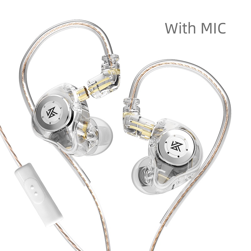 Tai nghe nhét tai KZ EDX PRO có micro / không micro phong cách thể thao chống ồn MT1 ZSN ZST