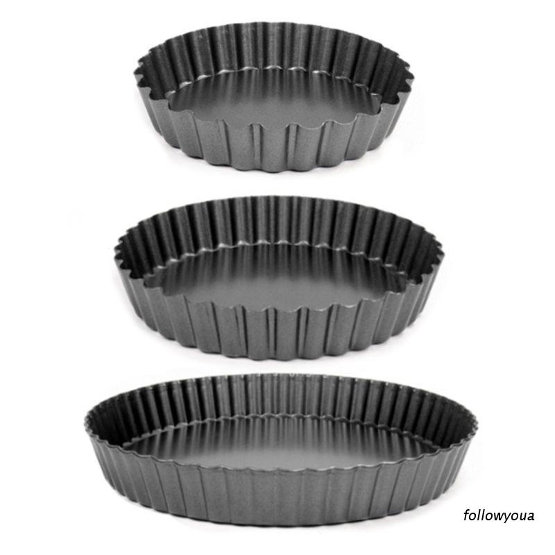 Khuôn Làm Bánh Pizza Hình Tròn 4 / 6 / 8 Inch Không Dính Có Thể Tháo Rời
