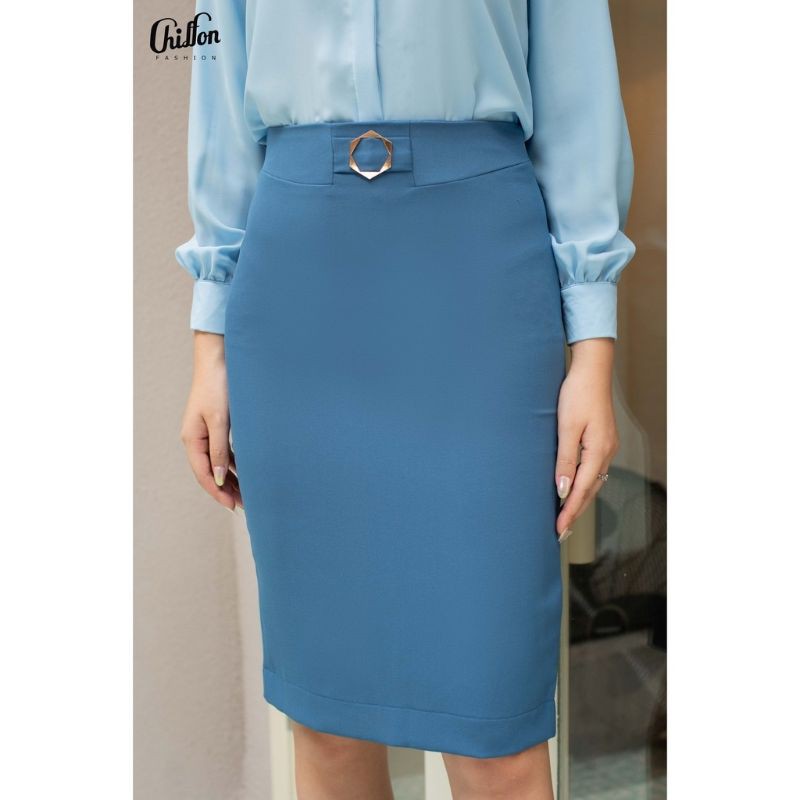 Chân váy bút chì Chiffon